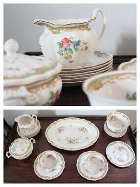 [JOHNSON BROS] "The Lucerne" Set of Dishes (21 pcs)
